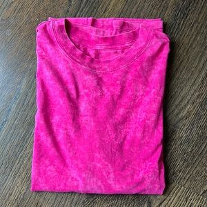 Lululemon All Yours Tee, Women’s, Cloudy Wash Ripened Raspberry, Size 2